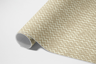 Vinyl carpet Boho design with irregular seams