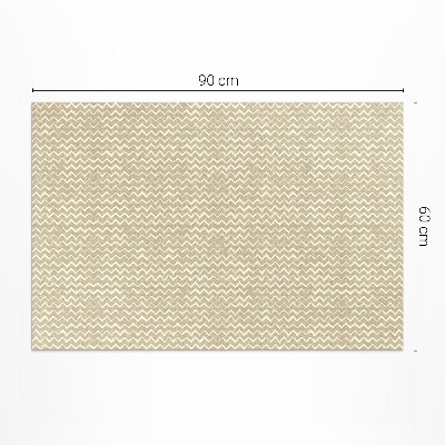 Vinyl carpet Boho design with irregular seams
