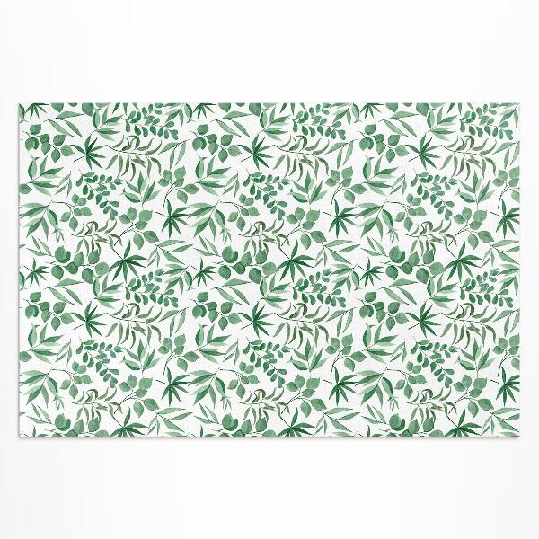 Vinyl carpet Leaves in delicate watercolor style