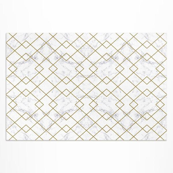 Vinyl carpet Rhombs on light marble