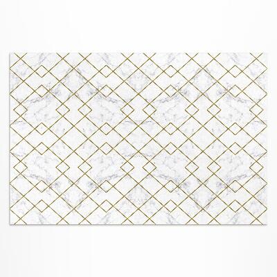 Vinyl carpet Rhombs on light marble