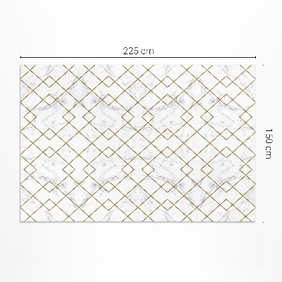 Vinyl carpet Rhombs on light marble