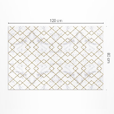 Vinyl carpet Rhombs on light marble