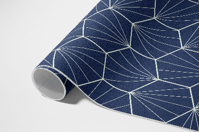 Vinyl carpet Hexagons with linear patterns