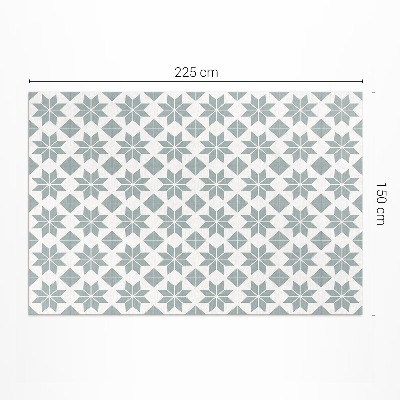 Vinyl carpet Decorative stars small tiles