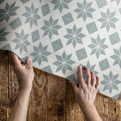 Vinyl carpet Decorative stars small tiles