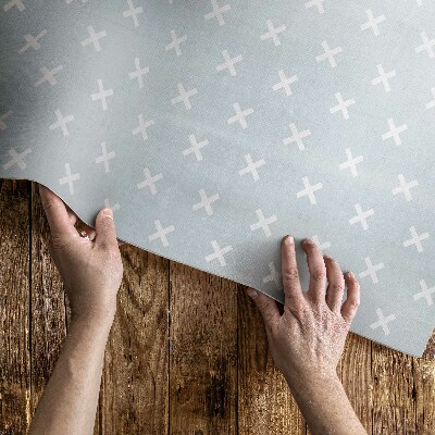 Vinyl carpet Bright crosses minimalist pattern