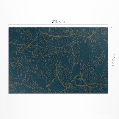 Vinyl carpet Trendy linear leaf pattern