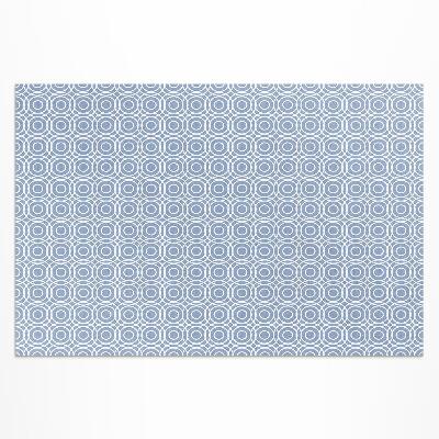 Vinyl carpet Fine circle mosaic in Greek style
