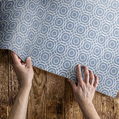 Vinyl carpet Fine circle mosaic in Greek style