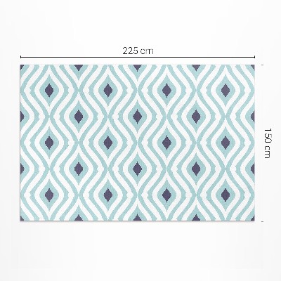 Vinyl carpet Abstract waves elegant design