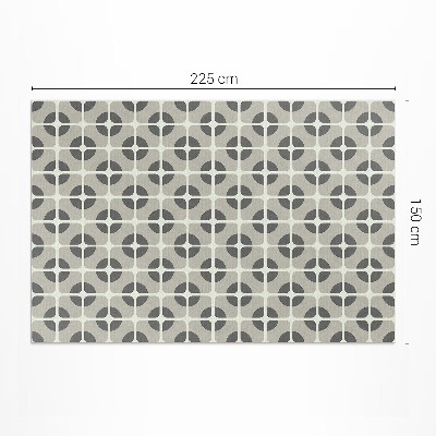 Vinyl carpet Mosaic of geometric shapes