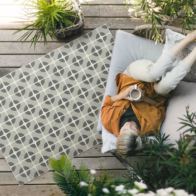Vinyl carpet Mosaic of geometric shapes