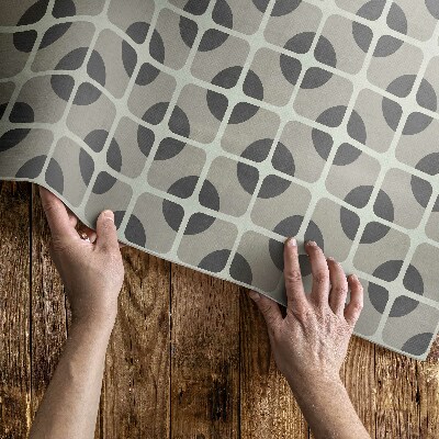 Vinyl carpet Mosaic of geometric shapes