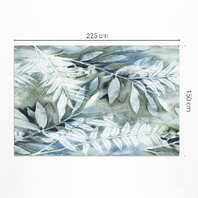 Vinyl carpet Watercolor watercolor leaves delicate branches