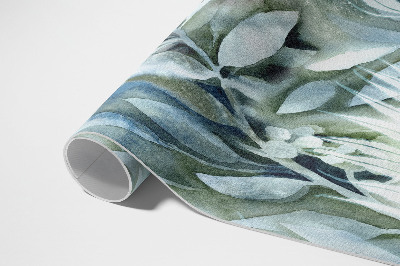 Vinyl carpet Watercolor watercolor leaves delicate branches