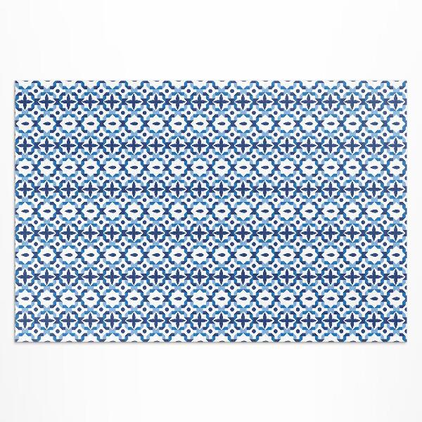 Vinyl carpet Spanish mosaic decorative pattern