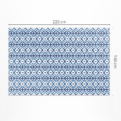 Vinyl carpet Spanish mosaic decorative pattern