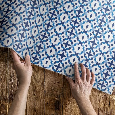 Vinyl carpet Spanish mosaic decorative pattern