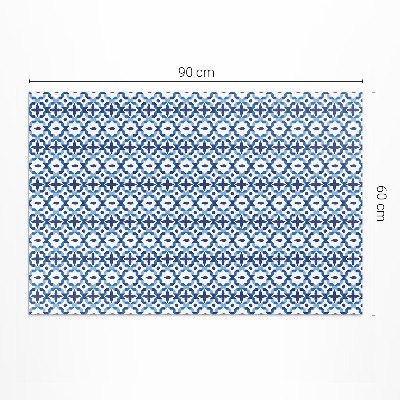Vinyl carpet Spanish mosaic decorative pattern