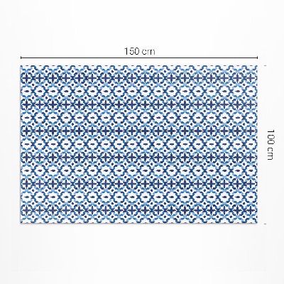 Vinyl carpet Spanish mosaic decorative pattern