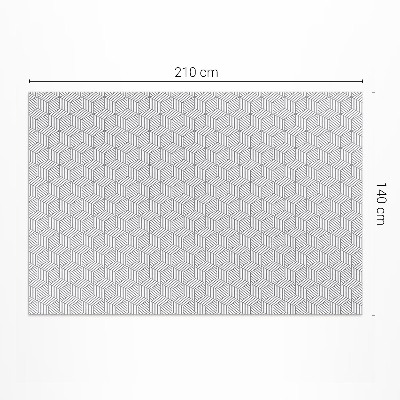 Vinyl carpet Fine geometric mosaic pattern