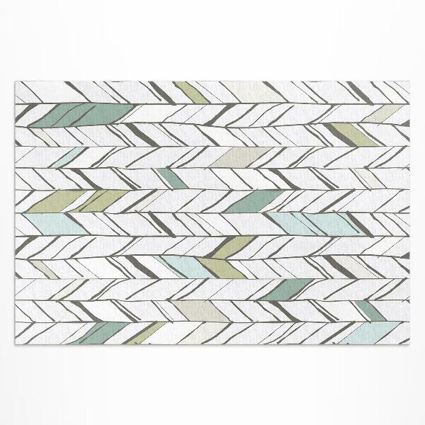Vinyl carpet Abstract herringbone Indian style