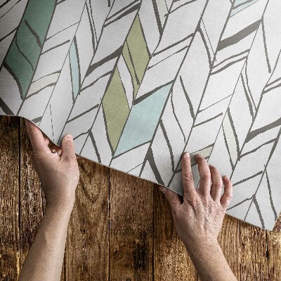 Vinyl carpet Abstract herringbone Indian style