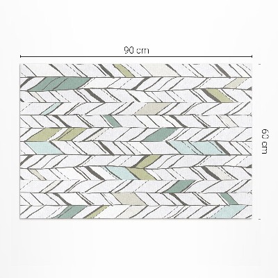 Vinyl carpet Abstract herringbone Indian style