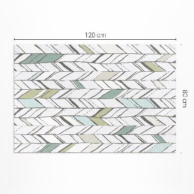 Vinyl carpet Abstract herringbone Indian style