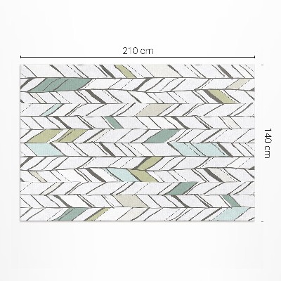 Vinyl carpet Abstract herringbone Indian style