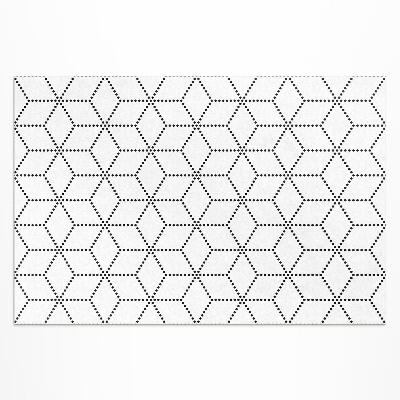 Vinyl carpet 3D cubes modern dots