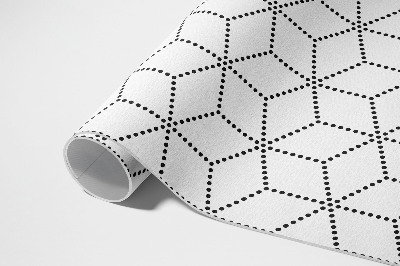 Vinyl carpet 3D cubes modern dots