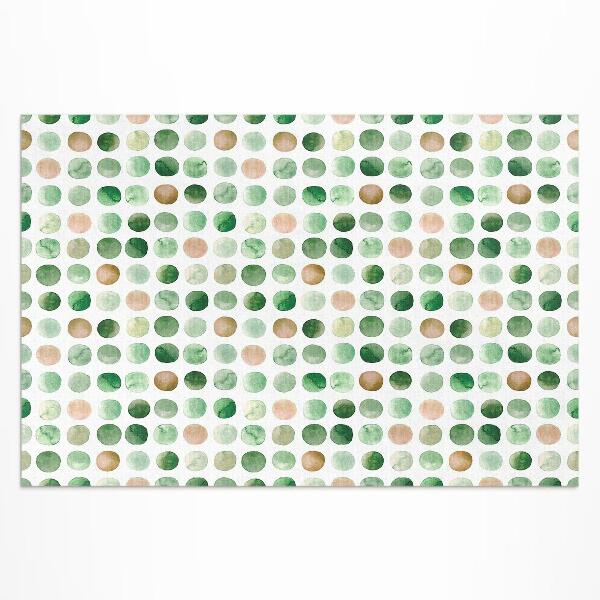 Vinyl carpet Watercolor painted dots boho circles