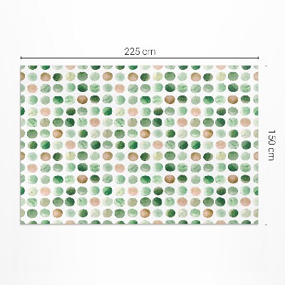 Vinyl carpet Watercolor painted dots boho circles