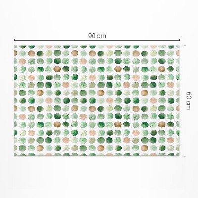 Vinyl carpet Watercolor painted dots boho circles