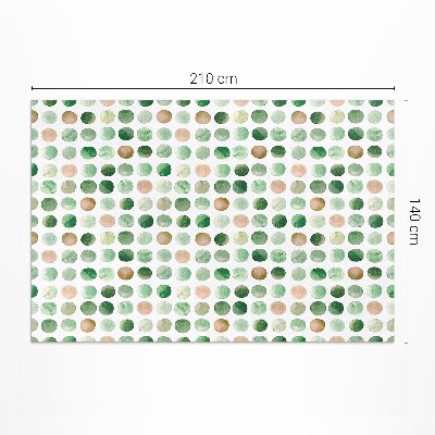 Vinyl carpet Watercolor painted dots boho circles