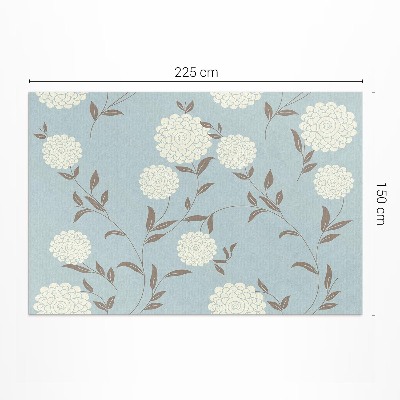 Vinyl carpet Large white chrysanthemums on pastel background