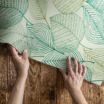 Vinyl carpet Composition of nature linear leaves
