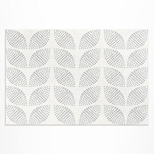 Vinyl carpet Composition of dark leaves with dots