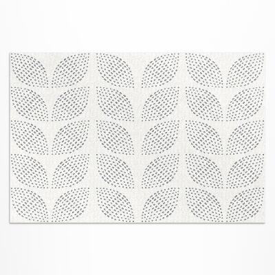 Vinyl carpet Composition of dark leaves with dots