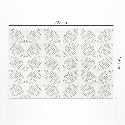 Vinyl carpet Composition of dark leaves with dots