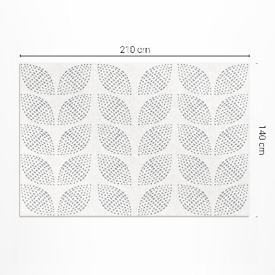 Vinyl carpet Composition of dark leaves with dots