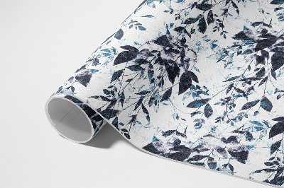 Vinyl carpet Vine leaves in indigo watercolor