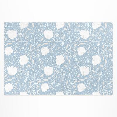 Vinyl carpet Beautiful flowers on pastel background