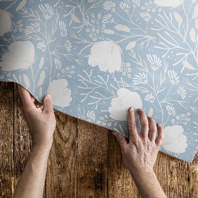 Vinyl carpet Beautiful flowers on pastel background