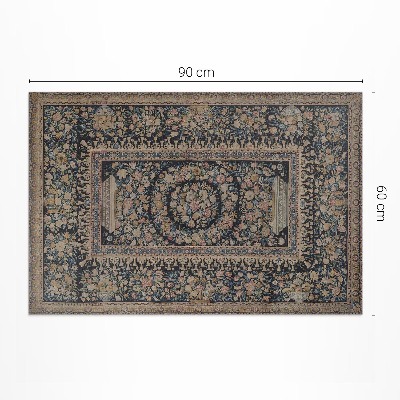 Vinyl carpet Decorative floral pattern in antique style