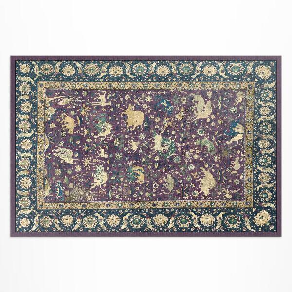 Vinyl carpet Antique silk animal
