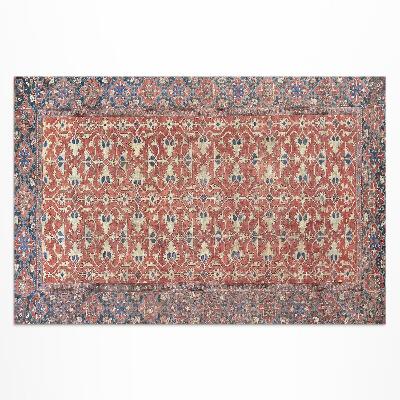 Vinyl carpet Very old red blue