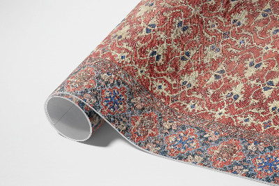 Vinyl carpet Very old red blue